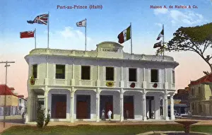 Commercial Prints: Port au Prince, Haiti - Commercial HQ of A. de Matteis & Co