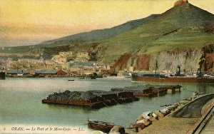 Images Dated 7th December 2015: The Port of Oran and the Murdjajo Hill, Algeria