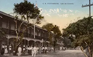 Costa Prints: Port of Puntarenas, Costa Rica - Calle del Commercio