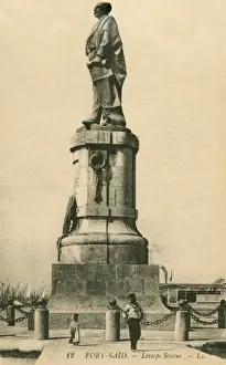 Lesseps Prints: Port Said, Egypt - Statue of Ferdinand de Lesseps