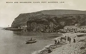 Caves Prints: Port Soderick, Isle of Man - Beach and Smugglers Caves