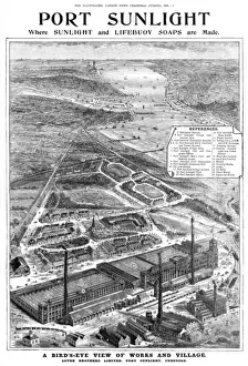 Sunlight Prints: Port Sunlight - aerial map