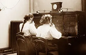 Switchboard Prints: Port Sunlight - telephone switchboard - early 1900s