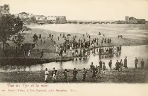 Tyre Prints: Port of Tyre - View out to Sea