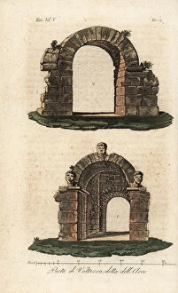 The Porta all Arco, Etruscan door in the walls of