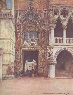 Menpes Gallery: Porta della Carta - Venice, Italy