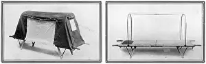 Gallipoli Prints: Portable bed and stretcher tent, WW1