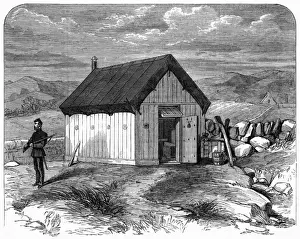 Newport Prints: Portable hut for police in County Mayo, Ireland