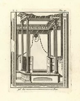 Antiquitiesofherculaneum Gallery: Portal, with columns, walls or plutei, cornices and portico