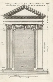 Johann Franck Prints: Portal or door in the Corinthian order