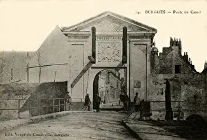 Porte de Cassel city gate, Bergues, France