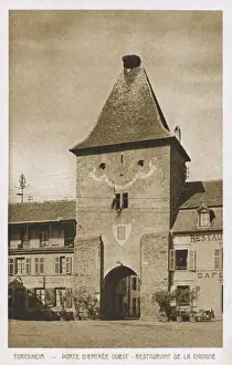 Stork Prints: Porte de la France - Turckheim, Colmar, Alsace, France
