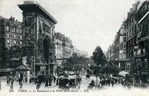 Porte Prints: The Porte Saint-Denis (St. Denis Gate), Paris, France