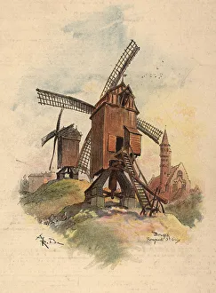 Porte Prints: Porte Sainte-Croix Windmill