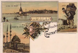 Leander Prints: Porter, Leanders Tower, Nusretiye Mosque Tophane, Istanbul