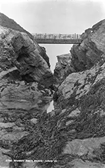 Newquay Prints: Porth Bridge at Newquay