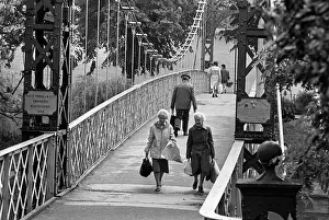 Porthill Bridge over the River Severn, Shrewsbury, Shropshir