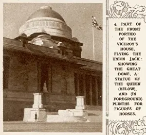 Front portico of the Viceroys House in New Delhi