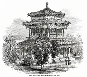 Peking Prints: A portion of the Emperor of China's summer palace, Pekin