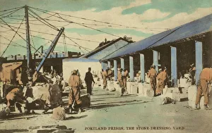 Images Dated 26th June 2012: Portland Prison, Dorset - Stone-dressing Yard