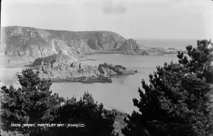 Portlet Bay, Jersey Black and White Print Art Prints