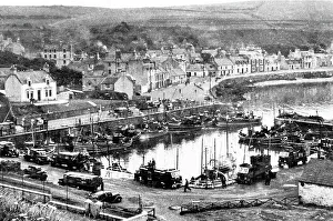 Lorries Prints: Portpatrick Harbour probably 1930s