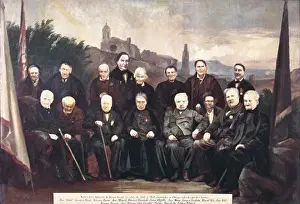 Sieges Prints: Portrait of 1863 of the veteran survivors fo