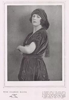 Images Dated 3rd May 2016: Portrait of the actress Clarice Mayne, London, 1922