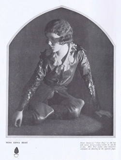 Images Dated 7th May 2016: A portrait of the actress and dancer Edna Best as Peter Pan