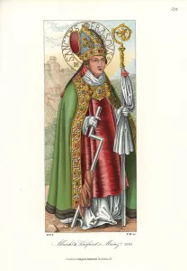Artworksandappliancesfromthemiddleagestothe17thcentury Collection: Portrait of Albert of Brandenburg as St Erasmus, 1510-1550