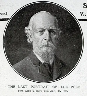 Poets Prints: Last portrait of Algernon Charles Swinburne