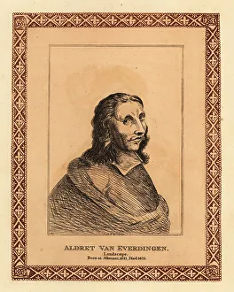 Printmaker Prints: Portrait of Allaert van Everdingen, Dutch Golden Age painter