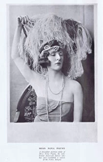Images Dated 5th May 2016: Portrait of the American dancer Nina Payne in Paris, 1922