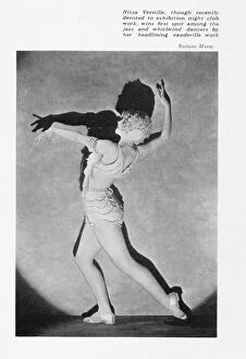 Acrobatic Collection: Portrait of the American dancer Nitza Vernille, 1931