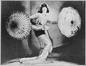 Burmese Collection: A portrait of the American dancer Ruth St Denis, 1929