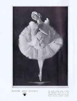 Swan Collection: A portrait of Anna Pavlova in her Swan Dance, 1923