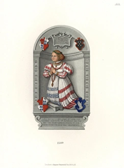 Artworksandappliancesfromthemiddleagestothe17thcentury Collection: Portrait of Anna von Kronberg, who died at age two in 1549