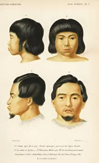 Dhistoire Collection: Portrait of an Apinage boy and Malay man