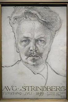 Portrait of August Strindberg (1849-1912) by Carl Larsson