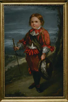 17th Century Prints: Portrait of a Boy in the 17th-century Style, by