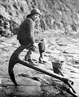 Images Dated 28th March 2020: Portrait of a boy fisherman, Whitby, Victorian period