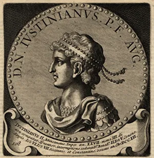 Images Dated 8th October 2019: Portrait of Byzantine Emperor Justinian II