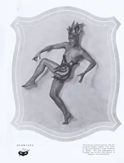 Montmartre Prints: Portrait of the character dancer Stowitts, 1923