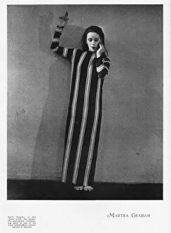 Images Dated 9th February 2021: A portrait of the concert dancer Martha Graham