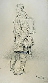 Portrait of a Corporal of the 1 / 9th (Glasgow Highlanders) Ba