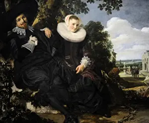 Pair Prints: Portrait of a Couple, c. 1622, by Frans Hals (c. 1582-1666)
