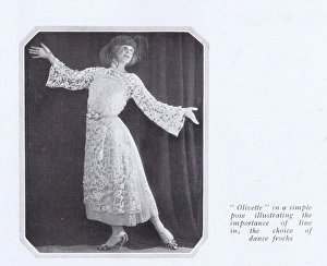 Images Dated 9th May 2016: A portrait of the dancer Oilvette in an elegant dance frock