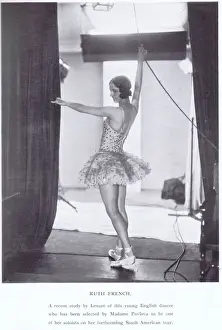 Ballerina Prints: Portrait of the dancer Ruth French, 1928