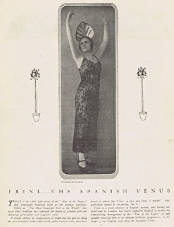 Images Dated 29th April 2016: Portrait of the dancer Trini, the Spanish Venus, London, 192