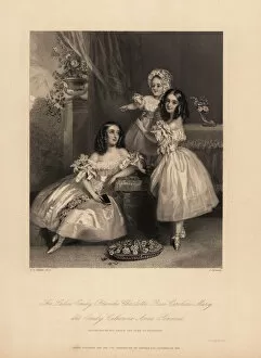 Portrait of the daughters of Henry Somerset, 7th Duke